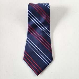 Brooks Brothers 346 Blue Red Stain Resistant Silk Repp Tie